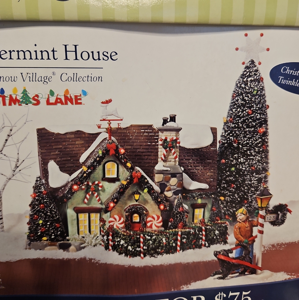 Department 56 "The Peppermint House" Snow Village Holiday Decor - Picture 13 of 13
